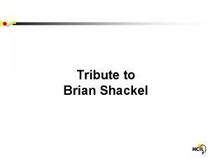 Brian shackel