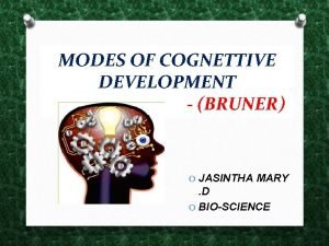 Bruner's theory of cognitive development