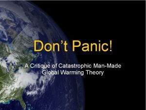 Don't panic