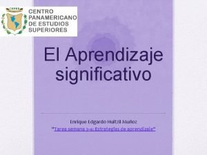 Tarea significativa