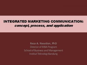 Concept of communication integration