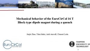 Mechanical behavior of the Euro Cir Col 16