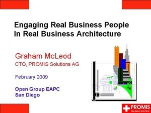 Engaging Real Business People In Real Business Architecture