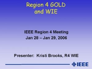 Ieee region 4 Ieee region 4