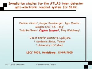 Irradiation studies for the ATLAS inner detector optoelectronic