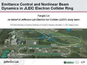 Emittance Control and Nonlinear Beam Dynamics in JLEIC