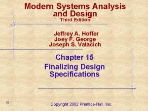 Modern Systems Analysis and Design Third Edition Jeffrey