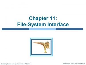 Chapter 11 FileSystem Interface Operating System Concepts Essentials