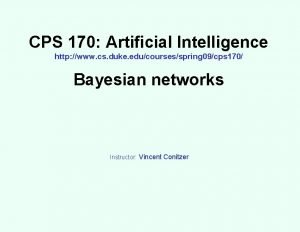 CPS 170 Artificial Intelligence http www cs duke