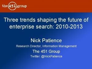 Enterprise search trends