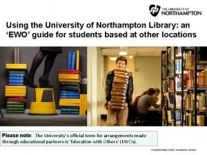 University of northampton library