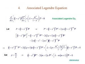 Associated legendre polynomials table Associated legendre polynomials table