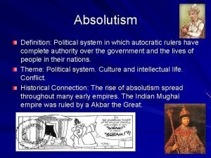 Absolutism definition