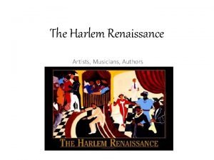 Harlem renaissance