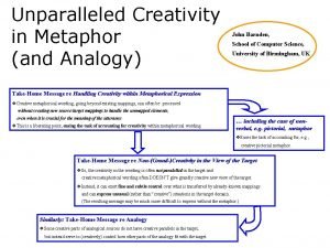 Unparalleled Creativity in Metaphor and Analogy John Barnden