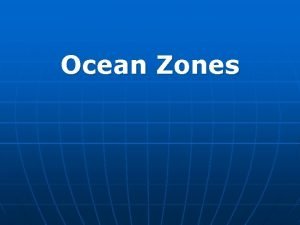 Vertical zones of the ocean