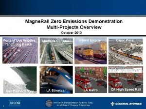 Magne Rail Zero Emissions Demonstration MultiProjects Overview October