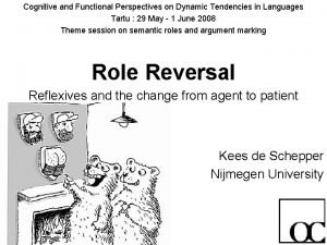 Cognitive and Functional Perspectives on Dynamic Tendencies in