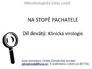 Mikrobiologick stav uvd NA STOP PACHATELE L Dl