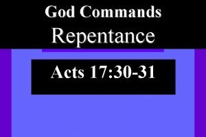 Repentance linux Repentance linux