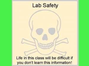 Lab safety rules poem