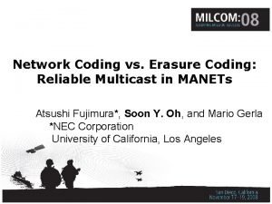 Network coding Network coding