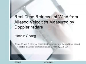 RealTime Retrieval of Wind from Aliased Velocities Measured