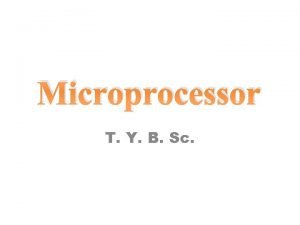 Microprocessor T Y B Sc ADDRESSING MODES OF