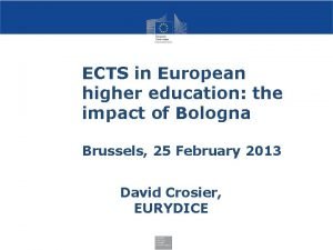 ECTS in European higher education the impact of