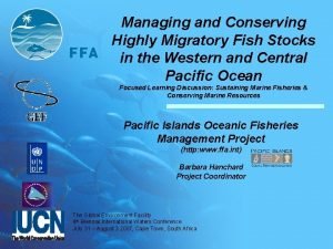 Managing and Conserving Highly Migratory Fish Stocks in