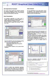 ROOT Graphical User Interface GUI Applications Examples Data