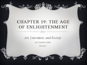 Age of enlightenment art