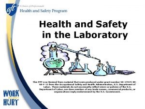 Safety in laboratory ppt