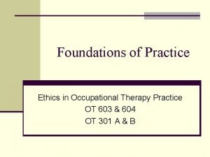 Aota code of ethics