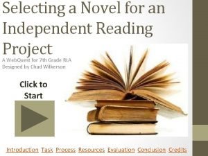 Independent reading project