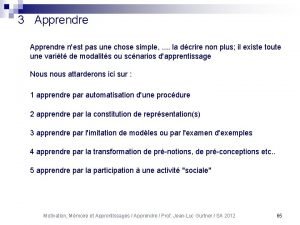 3 Apprendre nest pas une chose simple la