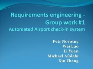 Automated airport check in systems