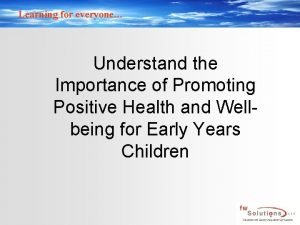 Learning for everyone Understand the Importance of Promoting