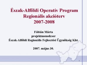 szakAlfldi Operatv Program Regionlis akciterv 2007 2008 Fbin