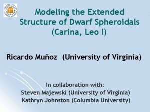 Modeling the Extended Structure of Dwarf Spheroidals Carina