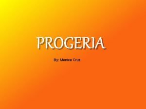 How is progeria diagnosed