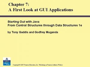 Chapter 7 A First Look at GUI Applications