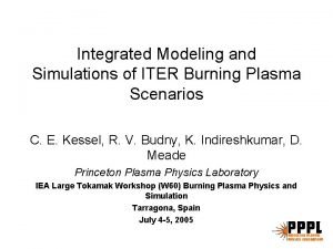 Integrated Modeling and Simulations of ITER Burning Plasma