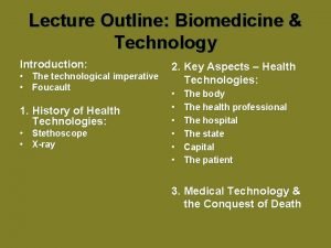 Outline about technology Outline about technology
