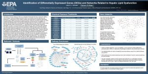 Identification of Differentially Expressed Genes DEGs and Networks