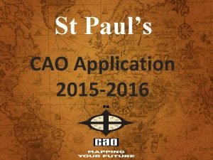 Cao points 2016