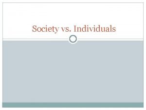 Individual vs society in a doll's house