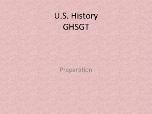 U S History GHSGT Preparation SSUSH 1 Virginia