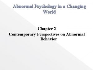 Diathesis-stress model psychology example