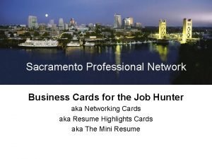 Sacramento business cards